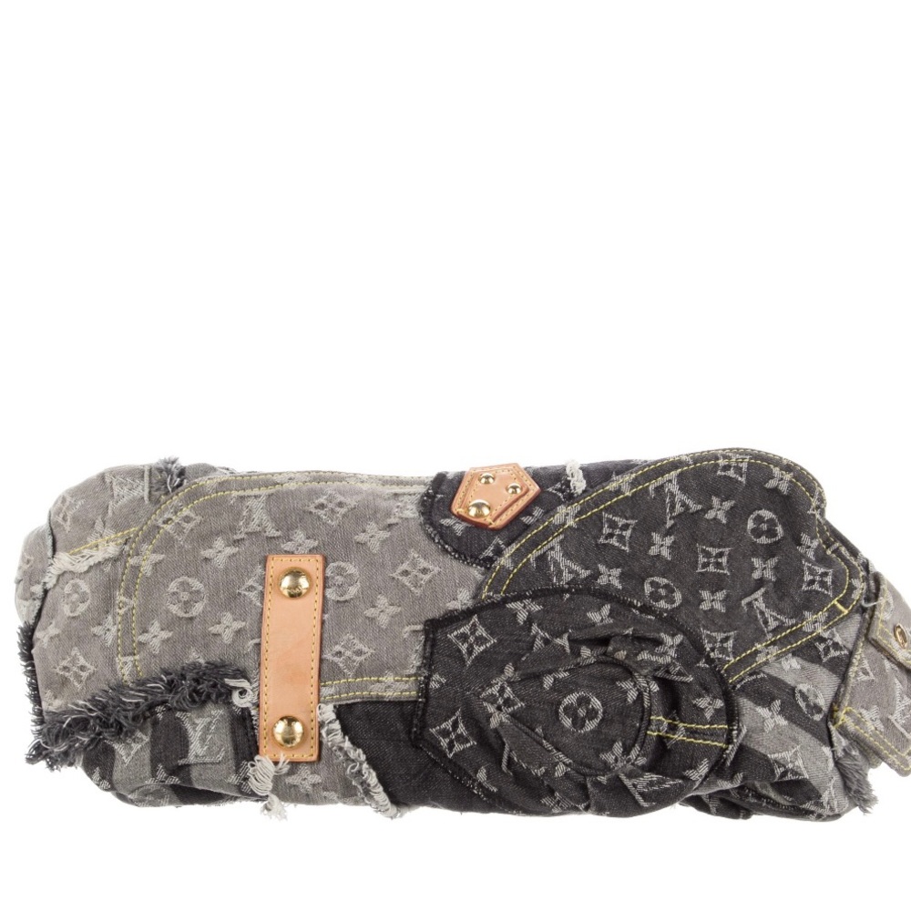 Denim Patchwork Bowly Bag - image 5